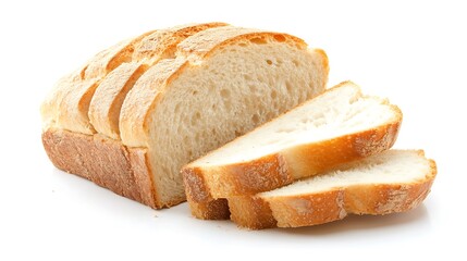 Freshly Sliced Loaf of Bread