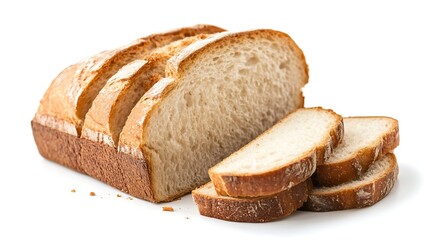 Freshly Sliced Loaf of Bread