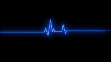 Illustration ECG Heartbeat Display. 