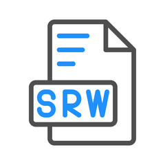 Srw minimalist colored outline document Icon, suitable for websites, UI and mobile apps.