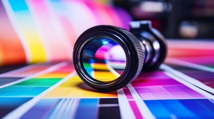 Ensuring print quality through detailed inspection.