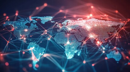 Obraz premium Understanding the role of technology in digital connection for e-commerce.