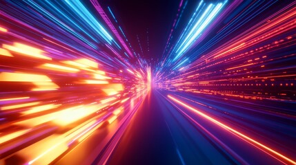 Futuristic Arrows in Motion Against a Dark Backdrop