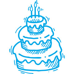 Happy birthday single vector icon