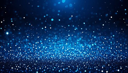 Fototapeta premium Vibrant blue bokeh lights creating a magical glittering background