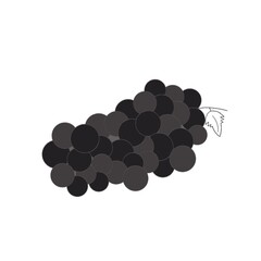 Icon grapes black and white