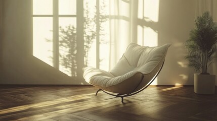 Contemporary Sunlit Living Room