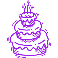 Happy birthday single vector icon