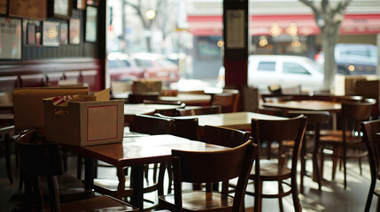 Empty Restaurant Amid Economic Uncertainty