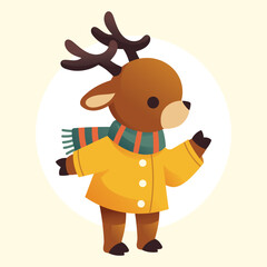 Gradient Character Autumn illustration