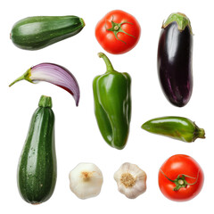 Zucchini, Green Bell Pepper, and Tomato in a Still Life with Transparent Object,  Discover the Beauty of Transparent Objects