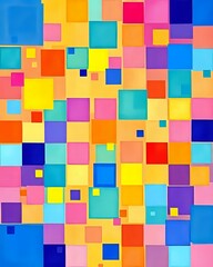 image abstraite pour fond contenant une multitude de carrés de couleurs différentes