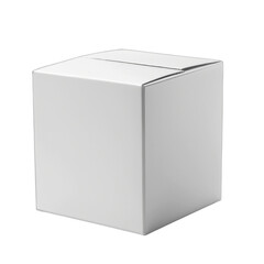 Seeing Through A White Box, A Transparent Object, A Simple Design, Empty, White Background