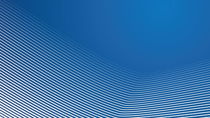 Blue abstract stripes line background vector image