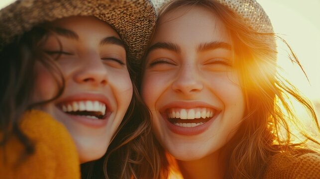 Candid Moment on Sunset Beach - Powered by Adobe