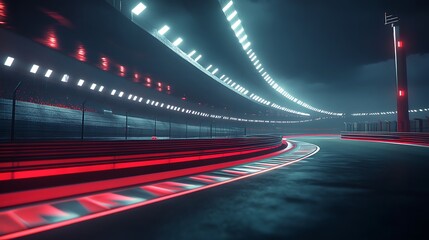 Race Track at Night