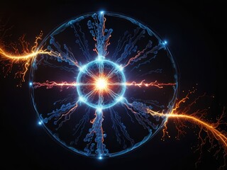 Fototapeta premium sparkler on fire,explosion of flame,explosion of fire,fireworks in the night sky