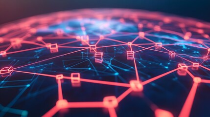 Obraz premium Abstract Network Connection