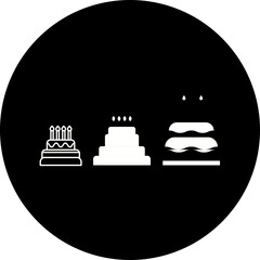 Happy birthday single vector icon