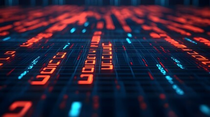 Obraz premium Digital Data Network Abstract