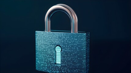 Fototapeta premium Digital Security Lock