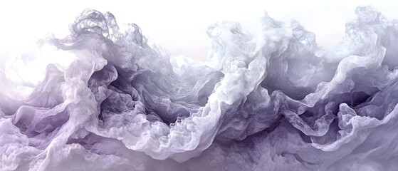 Obraz premium An abstract depiction of swirling clouds in shades of purple and gray, creating a dreamy and ethereal atmosphere that evokes feelings of calm and serenity.
