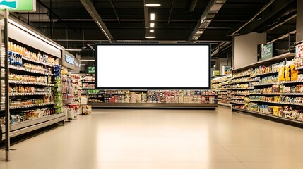 Blank Screen in Grocery Store