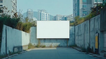 Obraz premium Blank Screen in Grocery Store