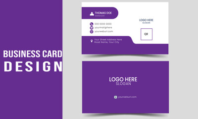 Clean and Creative business card design template 