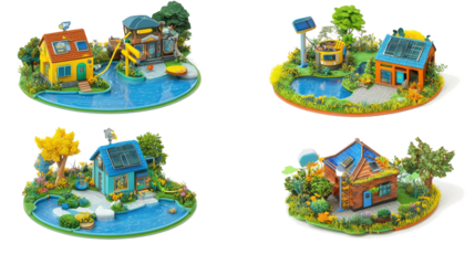 Eco-Friendly City Models With Electric Energy Solutions Generative AI