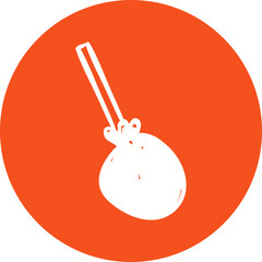 Happy birthday single vector icon