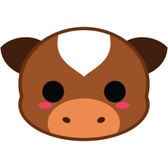 Cute Brown Cow