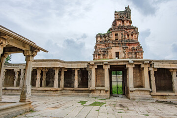 The Krishna Temple at Hampi India. This temple is dedicated to Lord Balakrishna, the form of Lord Krishna when he was an infant and was built in the year 1513 A.D.