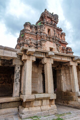 The Krishna Temple at Hampi India. This temple is dedicated to Lord Balakrishna, the form of Lord Krishna when he was an infant and was built in the year 1513 A.D.