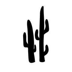 Cactus silhouette icon