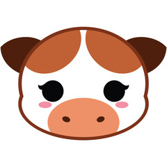 Cute Chocolate Milk Cow