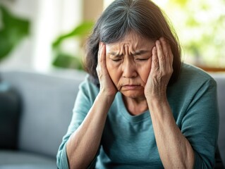 Exasperated Elderly Woman