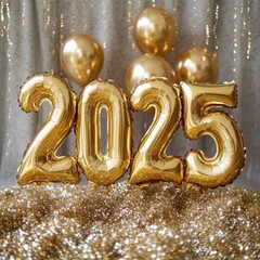 2025 New Year Balloons.