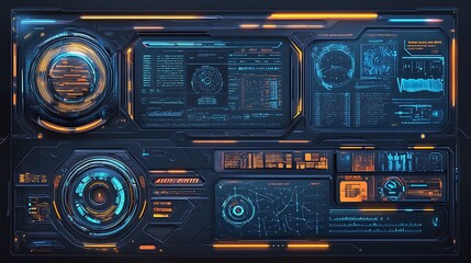 Futuristic Spaceship Interior