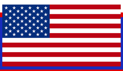 creative United States of America background as the USA flag style design, red blue stars background, american concept flag style design
