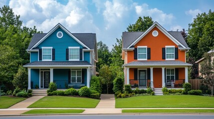 Naklejka premium Fixed Rate and Adjustable Rate mortgage are shown using a text