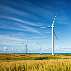 wind turbines farm
