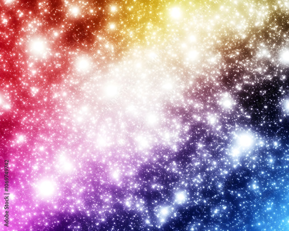 Fototapete Bright gradient background with colorful grains. It represents a mix of energy, movement, fun and liveliness with the grain of old computer graphics or noisy TV. It has a retro or futuristic feel.