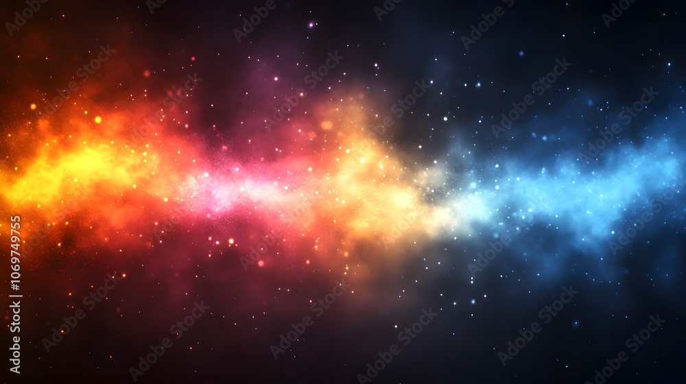 Fototapete bright gradient background with colorful grains. it represents a mix of energy, movement, fun and li