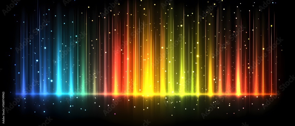 Fototapete bright gradient background with colorful grains. it represents a mix of energy, movement, fun and li
