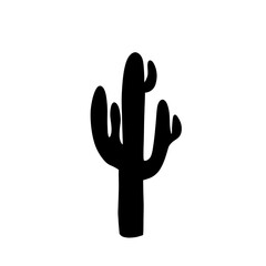 Cactus silhouette icon