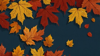 Fototapeta premium autumn leaves background