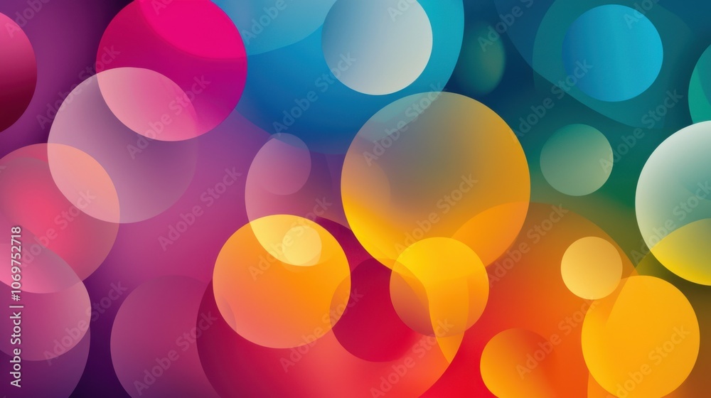 Poster colorful abstract background with soft bokeh effect