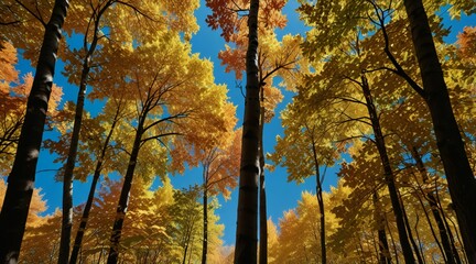 autumn trees in the park