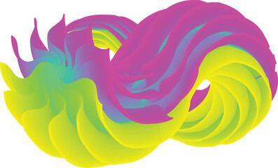 Taurus knot It's a Mobius wave. Jazz green tones towards deep purple.
